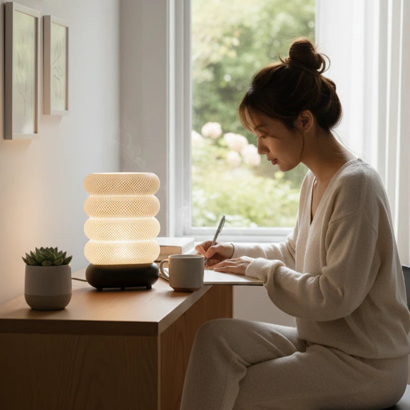 Basket Lamp – Modern Ambient Table Lamp (E27 | PLA)
