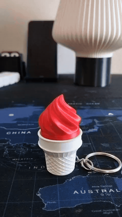 IceCream Click Fidget – Mechanical Switch Keychain